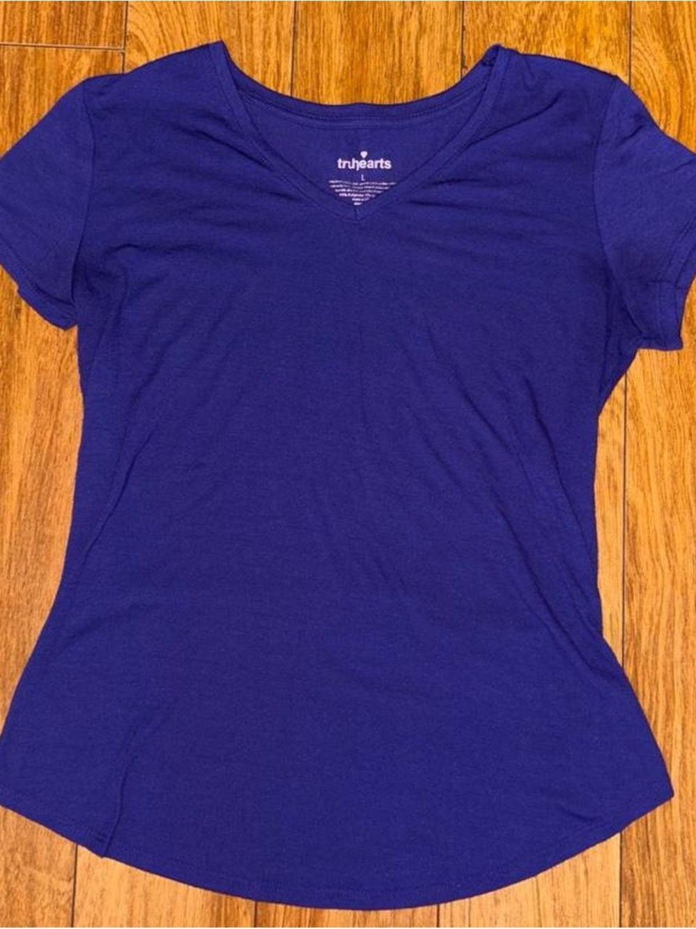 Y2K purple v neck baby tee